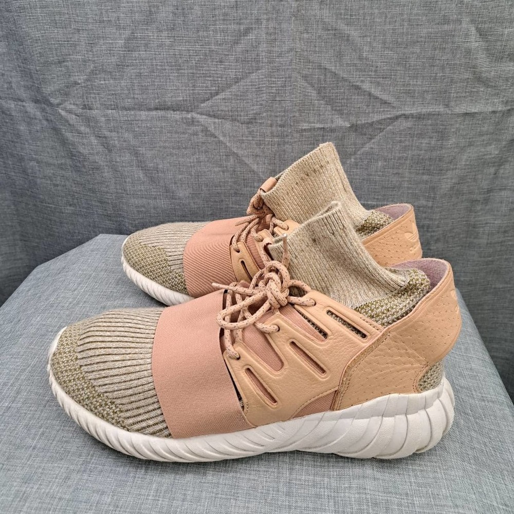 %Adidas Tubular Doom Primeknit St Pale Nude Size 9.5 Men / A 52